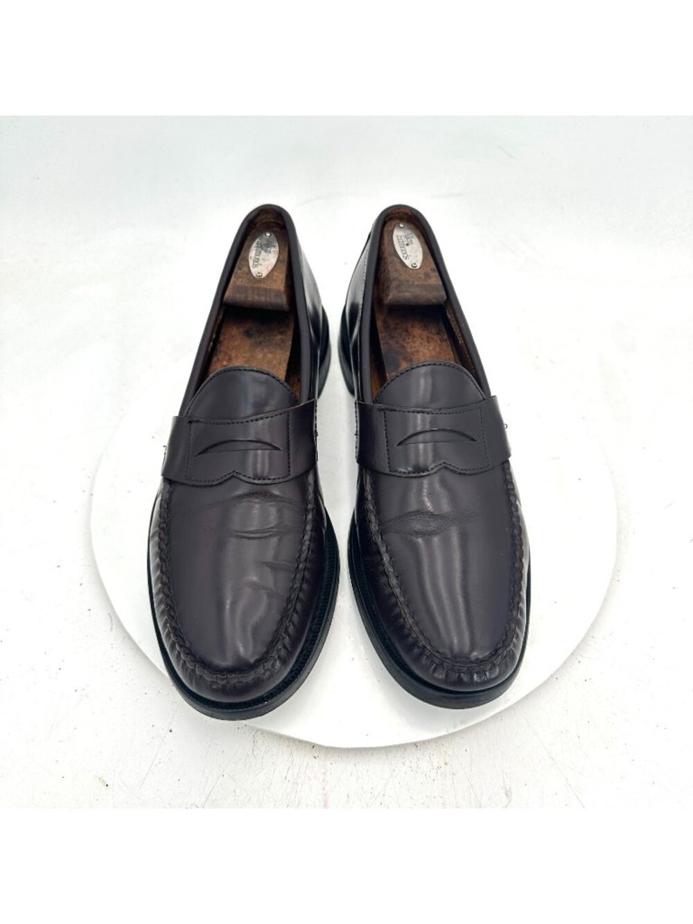 Sebago Men Size 12B Black Leather Pull On Vibram Sole Penny Loafer Dress Shoes